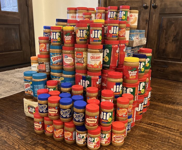 Local church congregations donate more than 1K pouds of peanutbutter to fight hunger in North Texas