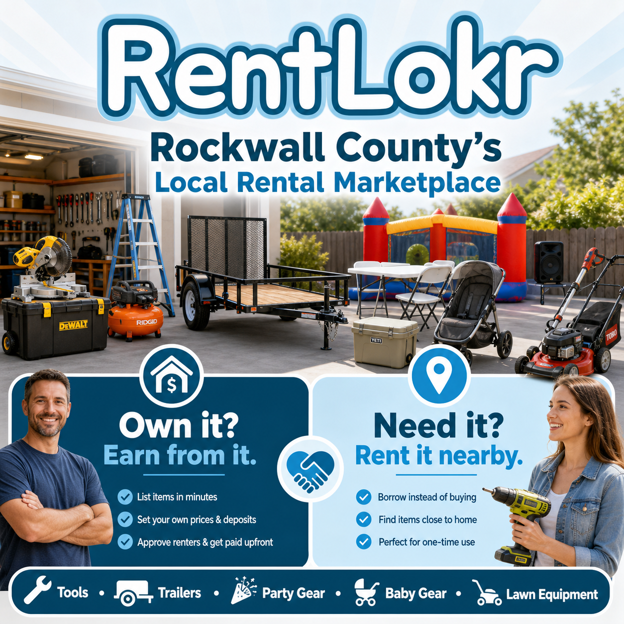 Rockwall resident builds RentLokr to help neighbors rent everyday items