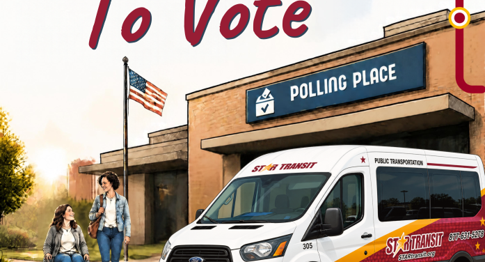 Ride Free to Vote with STAR Transit