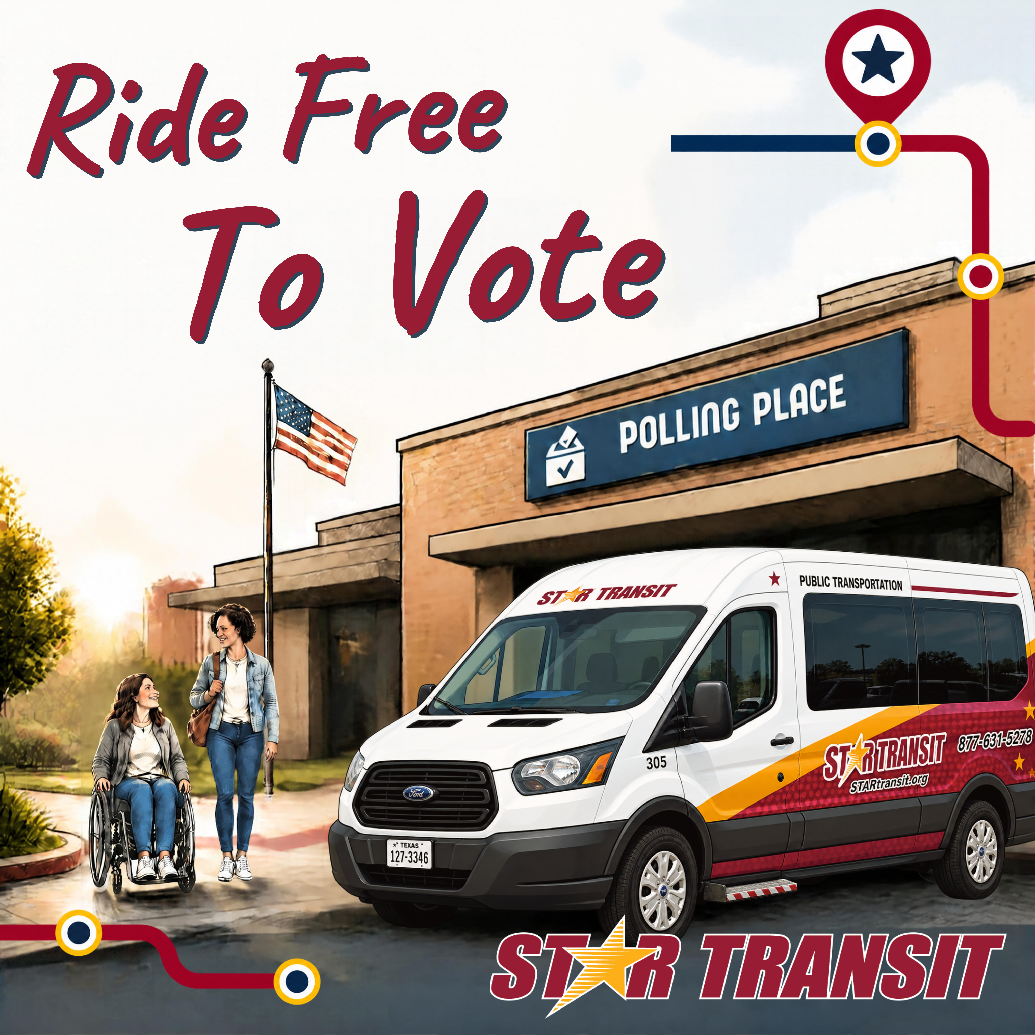 Ride Free to Vote with STAR Transit