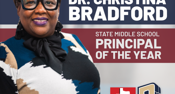 Dr. Christina Bradford Named TASSP 2027 State Middle School Principal of the Year